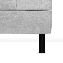 19CM STL SORT SENGEBEN/SOFABEN KS.  4 STK.