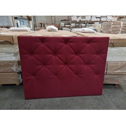 Bordeauxrd sengegavl 160cm (oprydningssalg)