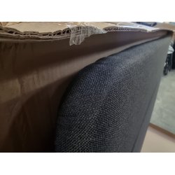 Antrazit sengegavl 160cm (oprydningssalg)