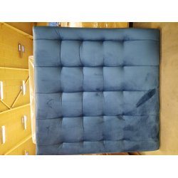 Bl velour sengegavl 120cm (oprydningssalg)