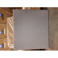 Lys gr sengegavl 120cm (oprydningssalg)