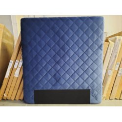 Bl velour sengegavl 140cm (oprydningssalg)