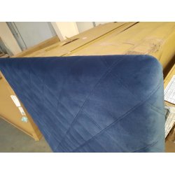 Bl velour sengegavl 140cm (oprydningssalg)