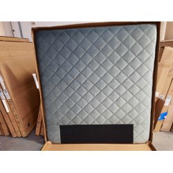 Gr�n velour sengegavl 140cm (oprydningssalg)