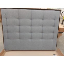 Lys gr sengegavl 160cm (oprydningssalg)