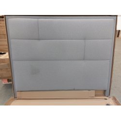 Lys gr sengegavl 160cm (oprydningssalg)