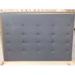 Sort trenset sengegavl 160cm (oprydningssalg)