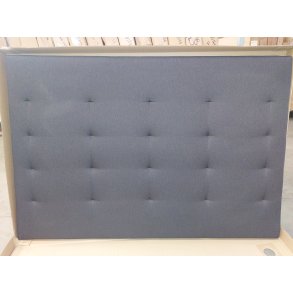 Sort trenset sengegavl 160cm (oprydningssalg)