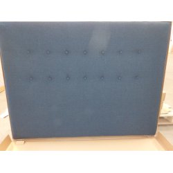 Bl sengegavl 160cm (oprydningssalg)