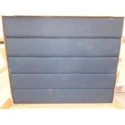 Bl sengegavl 160cm (oprydningssalg)