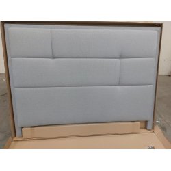 Lys gr sengegavl 160cm (oprydningssalg)