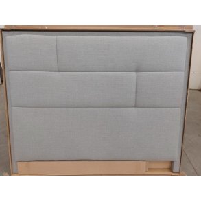 Lys gr sengegavl 160cm (oprydningssalg)