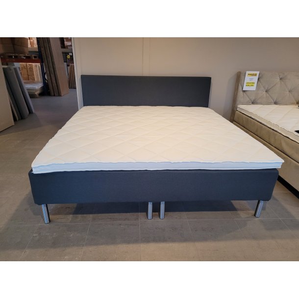 King Size boksmadras MAL96 - 210x210 cm - inkl. ben, sengegavl og topmadras