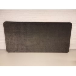 Gr velour sengegavl 240 cm (oprydningssalg)