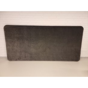 Gr velour sengegavl 240 cm (oprydningssalg)