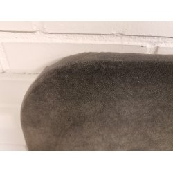 Gr velour sengegavl 240 cm (oprydningssalg)