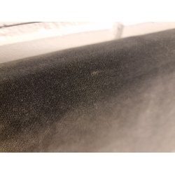 Gr velour sengegavl 240 cm (oprydningssalg)