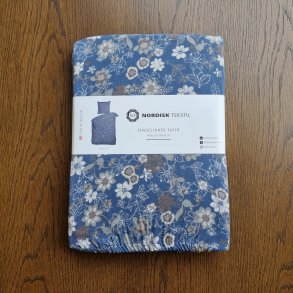 Sengetj 140x220 cm - Day & Night blomstret bl (oprydningssalg)