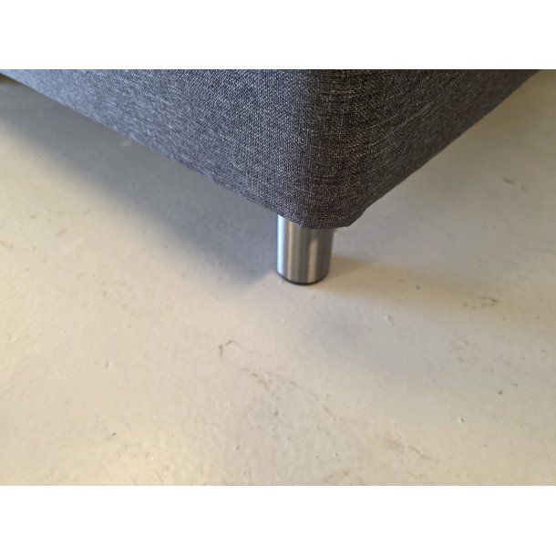 *Fast lavpris* - Kontinentalseng 210*210 cm Antracit. Incl. sengegavl.