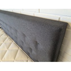 *Fast lavpris* - Kontinentalseng 210*210 cm Antracit. Incl. sengegavl.