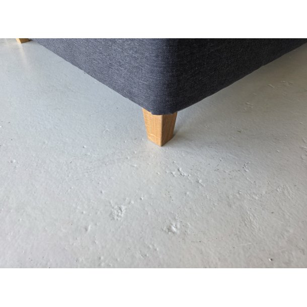 *Fast lavpris* - Kontinentalseng 210*210 cm Antracit. Incl. sengegavl.