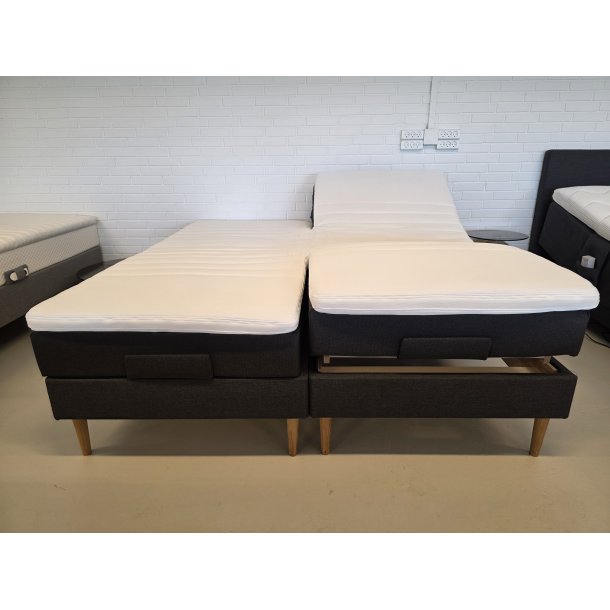 *Fast lavpris* - Elevationsseng 180x200 - antracit.