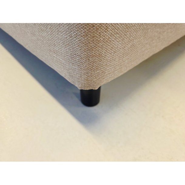 *Fast lavpris* - Kontinentalseng 210x210 cm incl. sengegavl - beige