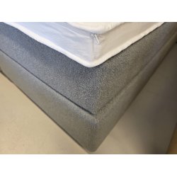 *Fast lavpris* - Kontinentalseng 180x200 cm incl. sengegavl - gr� boucl�