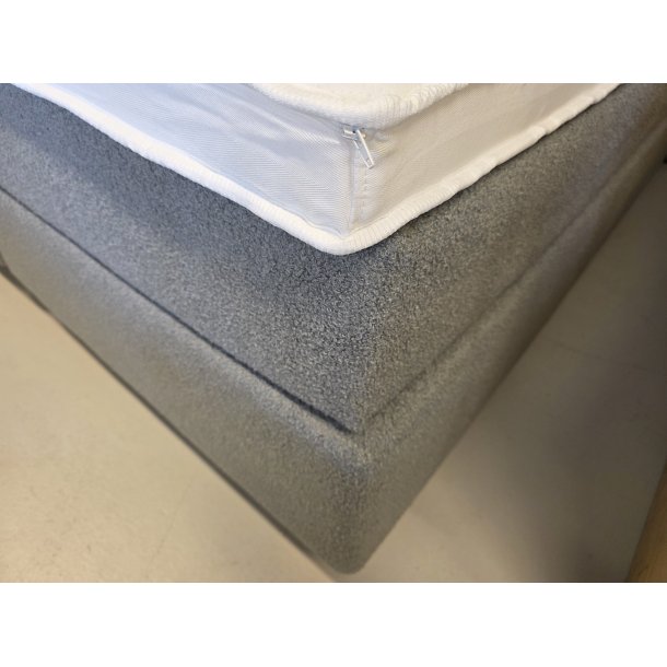 *Fast lavpris* - Kontinentalseng 180x200 cm incl. sengegavl - gr� boucl�