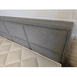 *Fast lavpris* - Kontinentalseng 180x200 cm incl. sengegavl - gr� boucl�