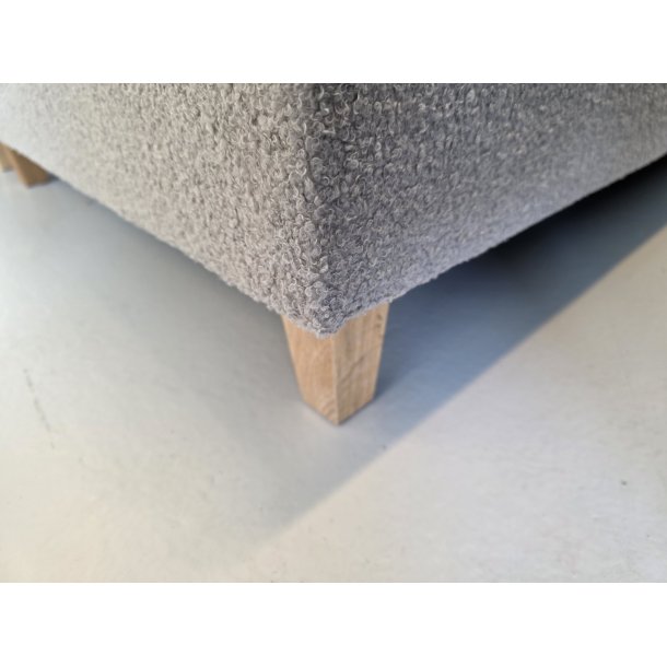 *Fast lavpris* - Dobbeltfjedret elevationsseng 180x200 cm - Beige Boucl�