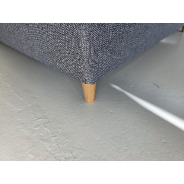 *Fast lavpris* - Kontinentalseng 120x200 cm incl. sengegavl - Antracitgr�