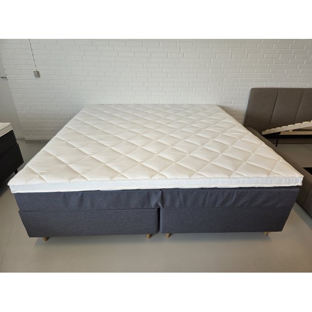 *Fast lavpris* - Kontinentalseng 210x210 cm uden sengegavl - antracit