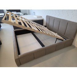 *Fast lavpris* - Sengeramme med opbevaring 180x200 cm incl. sengegavl - gr�