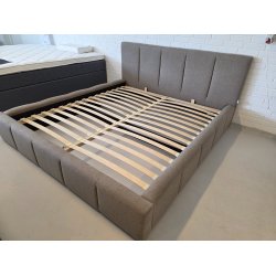 *Fast lavpris* - Sengeramme med opbevaring 180x200 cm incl. sengegavl - gr�
