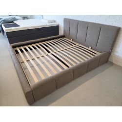 *Fast lavpris* - Sengeramme med opbevaring 180x200 cm incl. sengegavl - gr�