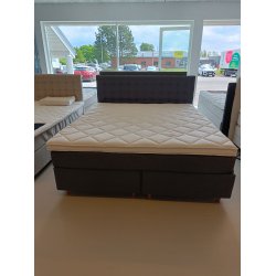 *Fast lavpris*    Kontinentalseng 180*200 incl gavl. Lys Antracit