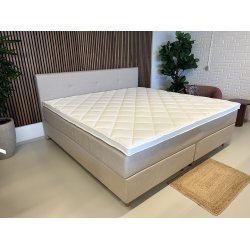 Kontinentalseng 220x220 cm Beige