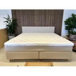 Kontinentalseng 220x220 cm Beige