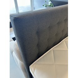 *Fast lavpris* - Kontinentalseng 210x210 cm incl. sengegavl - Antracit