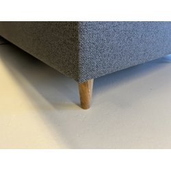 *Fast lavpris* - Dobbeltfjedret elevationsseng 180x210 cm - Antracit