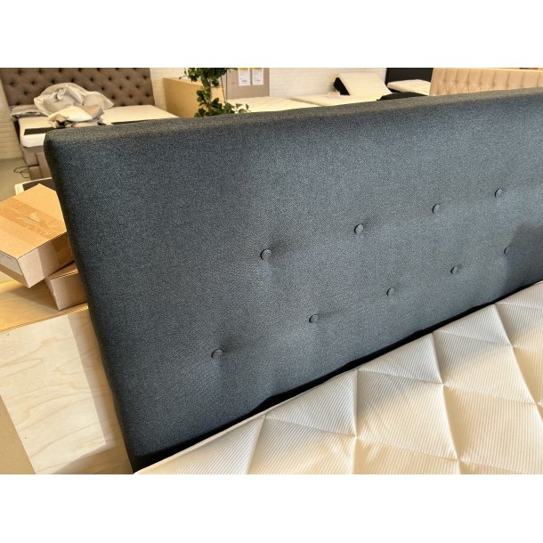 *Fast lavpris* - 160x200 Kontinentalseng, Koksgr� Incl. sengegavl