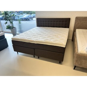 *Fast lavpris* - Kontinentalseng 180x200 cm incl. sengegavl - Brun