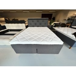 *Fast lavpris* - 160x200 Kontinentalseng, Antracit Incl. sengegavl