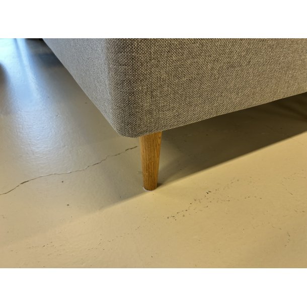 *Fast lavpris* - 160x200 Kontinentalseng, Gr� Incl. sengegavl