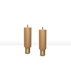 19CM BG MED MESSING RING SENGEBEN/SOFABEN KS.  4 STK.