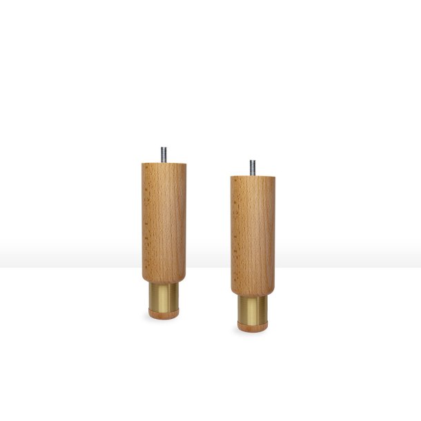 19CM BG MED MESSING RING SENGEBEN/SOFABEN KS.  4 STK.