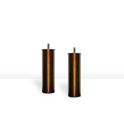 13CM RUNDE KOBBER SENGEBEN/SOFABEN ks.  4 stk.