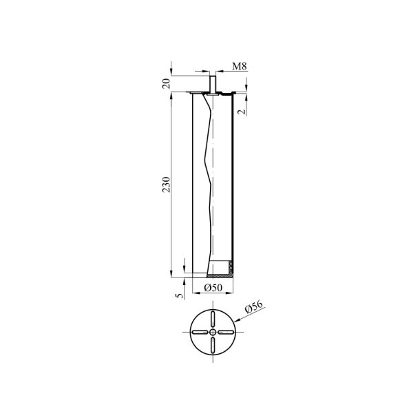 23CM RUNDE KOBBER SENGEBEN/SOFABEN ks.  4 stk.