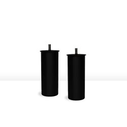 13CM STL SORT SENGEBEN/SOFABEN KS.  4 STK.